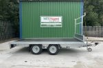 Nugent 12' x 6'7" Twin Axle Flatbed c/w Ladder Rack