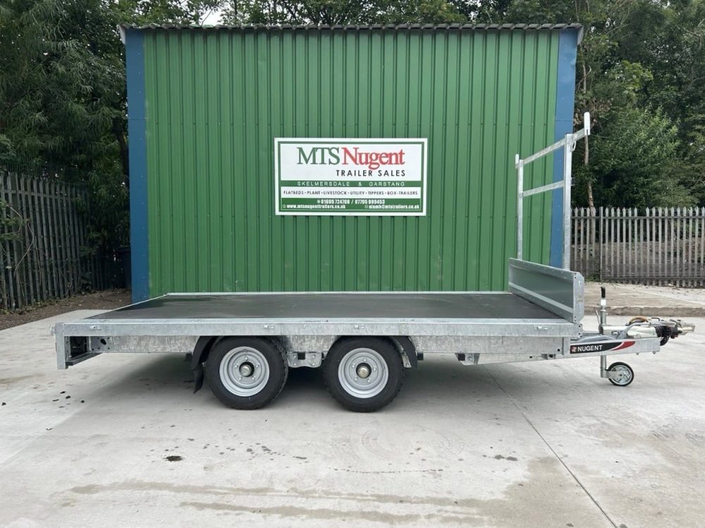Nugent 12' x 6'7" Twin Axle Flatbed c/w Ladder Rack